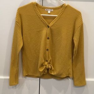 Love Glam Girl Yellow Sweater